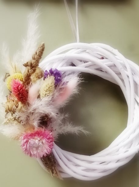 Couronne-fleurs-séchées - La-Saladelle - Atelier-floral-66